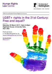 Conference report: LGBT+ Rights in the 21st Century: Free and Equal?”