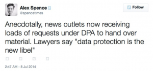 Is data protection the new defamation?