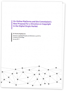 New Study on Intermediary Liability and European Copyright Reform